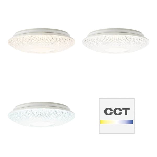 BRILLIANT lampe Lucian LED loftslampe 41 cm hvid | 1x 24W LED integreret, (2460lm, 3000-6000K) | Skala A ++ til E | Uendeligt dæmpbar/styrbar via fjer