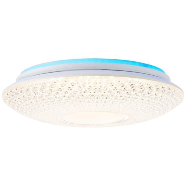 BRILLIANT lampe Lucian LED loftslampe 41 cm hvid | 1x 24W LED integreret, (2460lm, 3000-6000K) | Skala A ++ til E | Uendeligt dæmpbar/styrbar via fjer