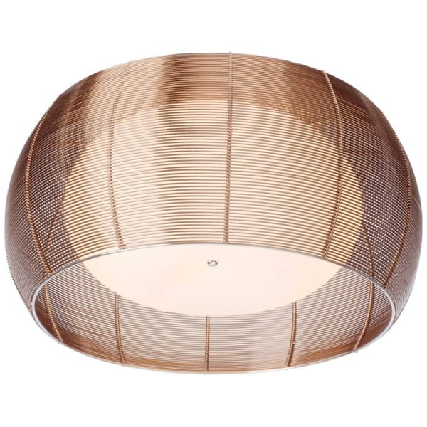BRILLIANT lampe Afslapningsloftslampe 50cm bronze / krom | 2x A60, E27, 30W, gf normale lamper n, Ent, | Velegnet til LED-lamper | Dæmpbar ved brug af