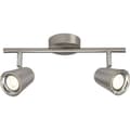 Pikkukuva 1 / 4: BRILLIANT lamppu Nifty LED-spottiputki 2-liekkinen rauta | 2x 4W LED-integroitu SMD, 350lm, 3000K | Kääntyvät päät | Energiaa säästävä ja pitkäikäinen