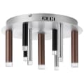 Miniatyrbild 10 av 11: BRILLIANT lampa cembalo LED-taklampa 9-lågor alu / svart / brun | 9x 4W LED integrerad, 300lm, 3000K | Dimbar i tre steg via väggomkopplare | Energibe