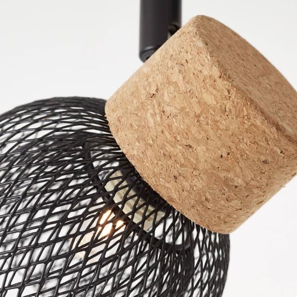 BRILLIANT lampa Flaka spot tub 2-flames svart matt | 2x QT14, G9, 6W, lämplig för stiftlampor som inte ingår | Svängbara huvuden | Lämplig för LED-lam