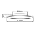 Miniatyrbillede 7 af 11: BRILLIANT lampe Buffi LED loftpanel 35 cm sand / hvid / kølig hvid | 1x 24W LED integreret, 3120lm, 4000K | Fladt lys til jævn belysning af rum | Flyd