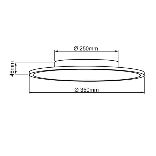 BRILLIANT lampe Buffi LED loftpanel 35 cm sand / hvid / kølig hvid | 1x 24W LED integreret, 3120lm, 4000K | Fladt lys til jævn belysning af rum | Flyd