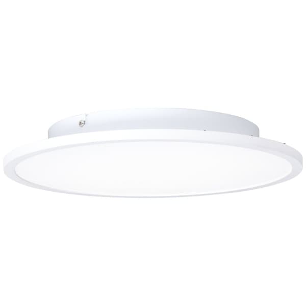 BRILLIANT lamppu Buffin LED kattopaneeli 35 cm hiekka / valkoinen / viileä valkoinen | 1x 24W integroitu LED, 3120lm, 4000K | Tasainen valaisin huonei