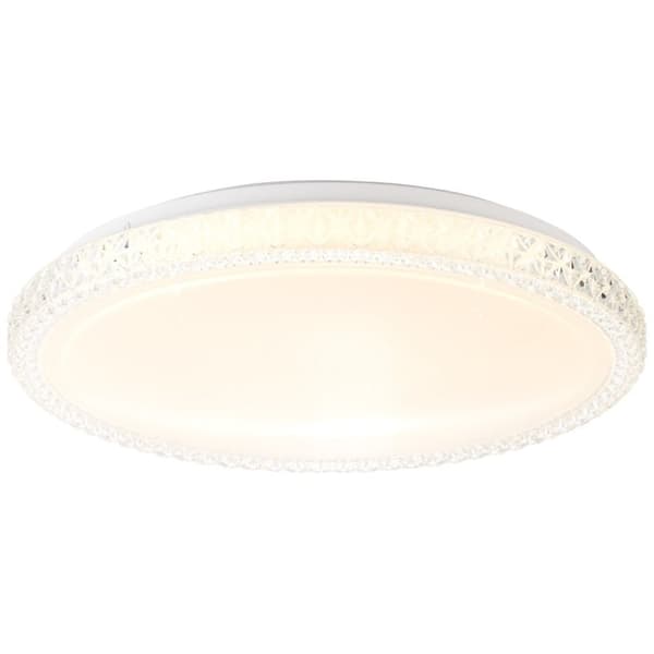 BRILLIANT lampa Badria LED vägg- och taklampa 40cm vit | 1x 24W LED integrerad, 1600lm, 3000K | IP-skyddsklass: 44 - stänkskydd | Stjärnhimmeloptik