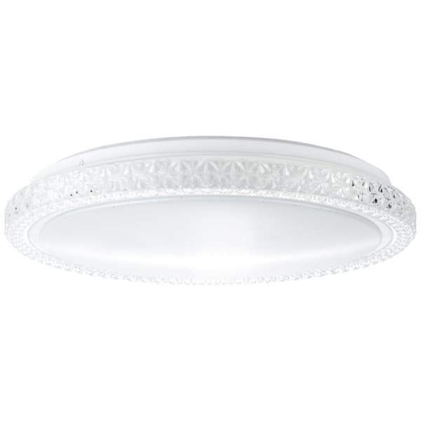BRILLIANT lampa Badria LED vägg- och taklampa 40cm vit | 1x 24W LED integrerad, 1600lm, 3000K | IP-skyddsklass: 44 - stänkskydd | Stjärnhimmeloptik