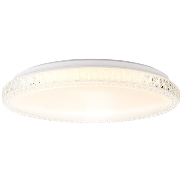 BRILLIANT lampa Badria LED vägg- och taklampa 40cm vit | 1x 24W LED integrerad, 1600lm, 3000K | IP-skyddsklass: 44 - stänkskydd | Stjärnhimmeloptik