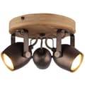 Miniatyrbillede 1 af 2: BRILLIANT lampeværktøj rund spotlight 3-flammer, sort stål | 3x PAR51, GU10, 35W, velegnet til reflektorlamper medfølger ikke | Drejehoveder | Velegne