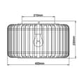 Pikkukuva 4 / 8: BRILLIANT Woodrow kattovalaisin 40cm puinen tumma/musta sisävalaistus, kattovalaisimet, koriste | 1x A60, E27, 60W, sopii vakiolamppuihin (ei sisälly)