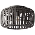 Pikkukuva 6 / 8: BRILLIANT Woodrow kattovalaisin 40cm puinen tumma/musta sisävalaistus, kattovalaisimet, koriste | 1x A60, E27, 60W, sopii vakiolamppuihin (ei sisälly)