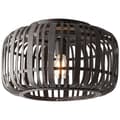 Pikkukuva 1 / 8: BRILLIANT Woodrow kattovalaisin 40cm puinen tumma/musta sisävalaistus, kattovalaisimet, koriste | 1x A60, E27, 60W, sopii vakiolamppuihin (ei sisälly)