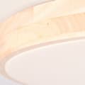 Miniatyrbillede 3 af 11: BRILLIANT Slimline LED væg- og loftlampe 49cm træbelysning / hvid indendørsbelysning, loftbelysning, -funktionel | 1x 60W LED integreret, (lysstrøm: 4