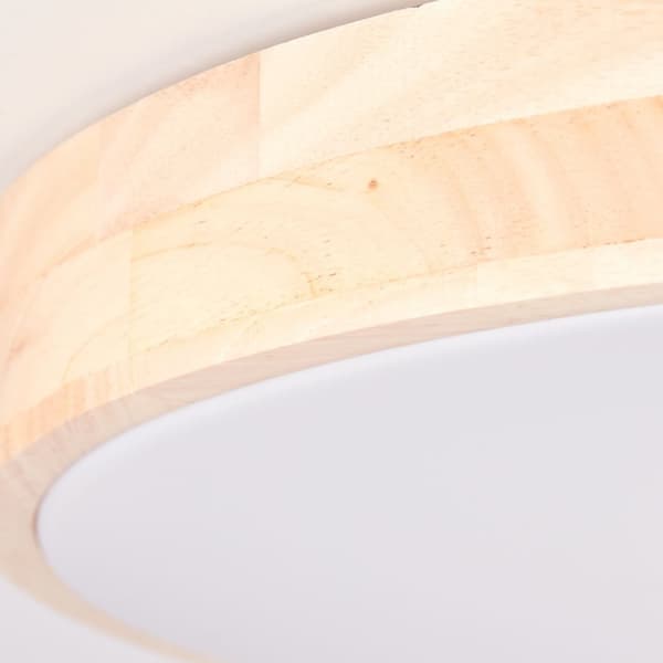 BRILLIANT Slimline LED væg- og loftlampe 49cm træbelysning / hvid indendørsbelysning, loftbelysning, -funktionel | 1x 60W LED integreret, (lysstrøm: 4