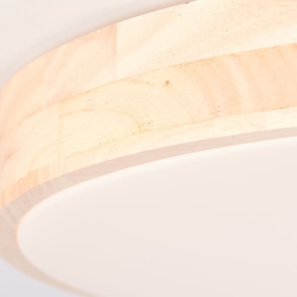 BRILLIANT Slimline LED væg- og loftlampe 49cm træbelysning / hvid indendørsbelysning, loftbelysning, -funktionel | 1x 60W LED integreret, (lysstrøm: 4
