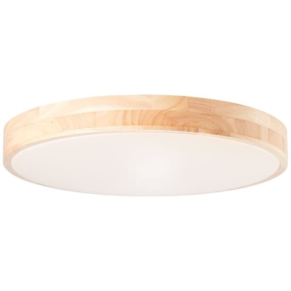 BRILLIANT Slimline LED væg- og loftlampe 49cm træbelysning / hvid indendørsbelysning, loftbelysning, -funktionel | 1x 60W LED integreret, (lysstrøm: 4