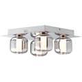 Miniatyrbild 8 av 10: BRILLIANT Rafa LED taklampa 4-lågor krom / rökt glas inre lampor, taklampor, dekorativa | 4x 5,5W LED integrerad, (ljusflöde: 535lm, ljusfärg: 3000K)