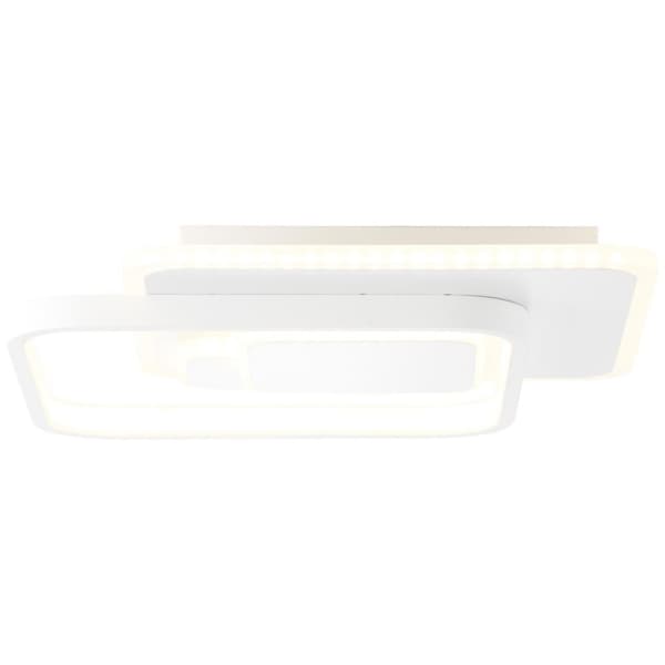 BRILLIANT Geron vägg- och taklampa 31x31cm vita inomhusbelysning, taklampor, dekorativa | 1x 24W LED integrerad, (ljusflöde: 3138lm, ljusfärg: 3000K)