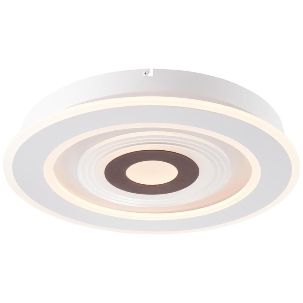 BRILLIANT Vanela vägg- och taklampa 50cm vit / kaffe inomhusbelysning, takbelysning, dekorativ | 1x 57W LED integrerad, (ljusflöde: 7098lm, ljusfärg: