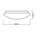 Miniatyrbillede 9 af 11: BRILLIANT lampe, Fakir Starry LED væg- og loftlampe 58cm hvid / varm hvid, metal / plastik, 1x 60W LED integreret, (4800lm, 3000-6000K), A,