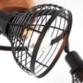 Miniatyrbild 9 av 11: BRILLIANT lampa, Avia spot spiral 3-lågor svart / träfärgad, metall / trä, 3x D45, E14, 40W, dropplampor (ingår ej), A ++