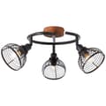Miniatyrbild 1 av 11: BRILLIANT lampa, Avia spot spiral 3-lågor svart / träfärgad, metall / trä, 3x D45, E14, 40W, dropplampor (ingår ej), A ++