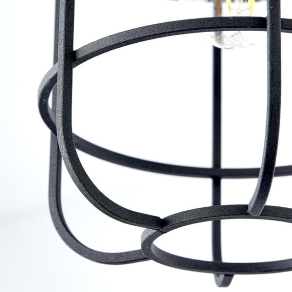 BRILLIANT lampe, Gwen loftslampe antik træ / sort korund, metal / træ, 1x A60, E27, 40W, standard lamper (medfølger ikke), A ++