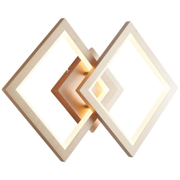 BRILLIANT lampa, Gwyn LED vägg- och taklampa alu / guld, metall / plast, 1x 18W LED integrerad, (950lm, 3000K), A
