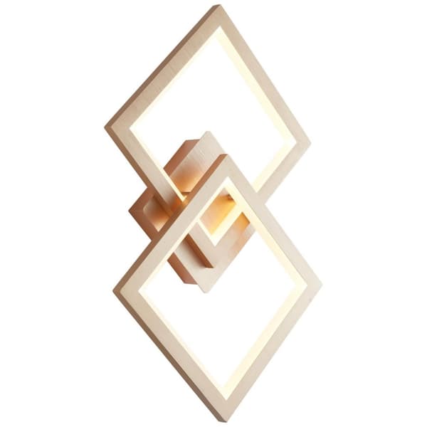 BRILLIANT lampa, Gwyn LED vägg- och taklampa alu / guld, metall / plast, 1x 18W LED integrerad, (950lm, 3000K), A