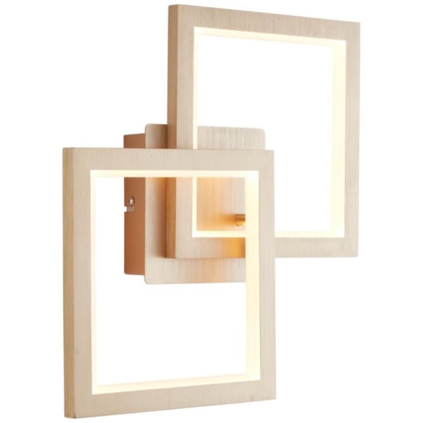 BRILLIANT lampa, Gwyn LED vägg- och taklampa alu / guld, metall / plast, 1x 18W LED integrerad, (950lm, 3000K), A