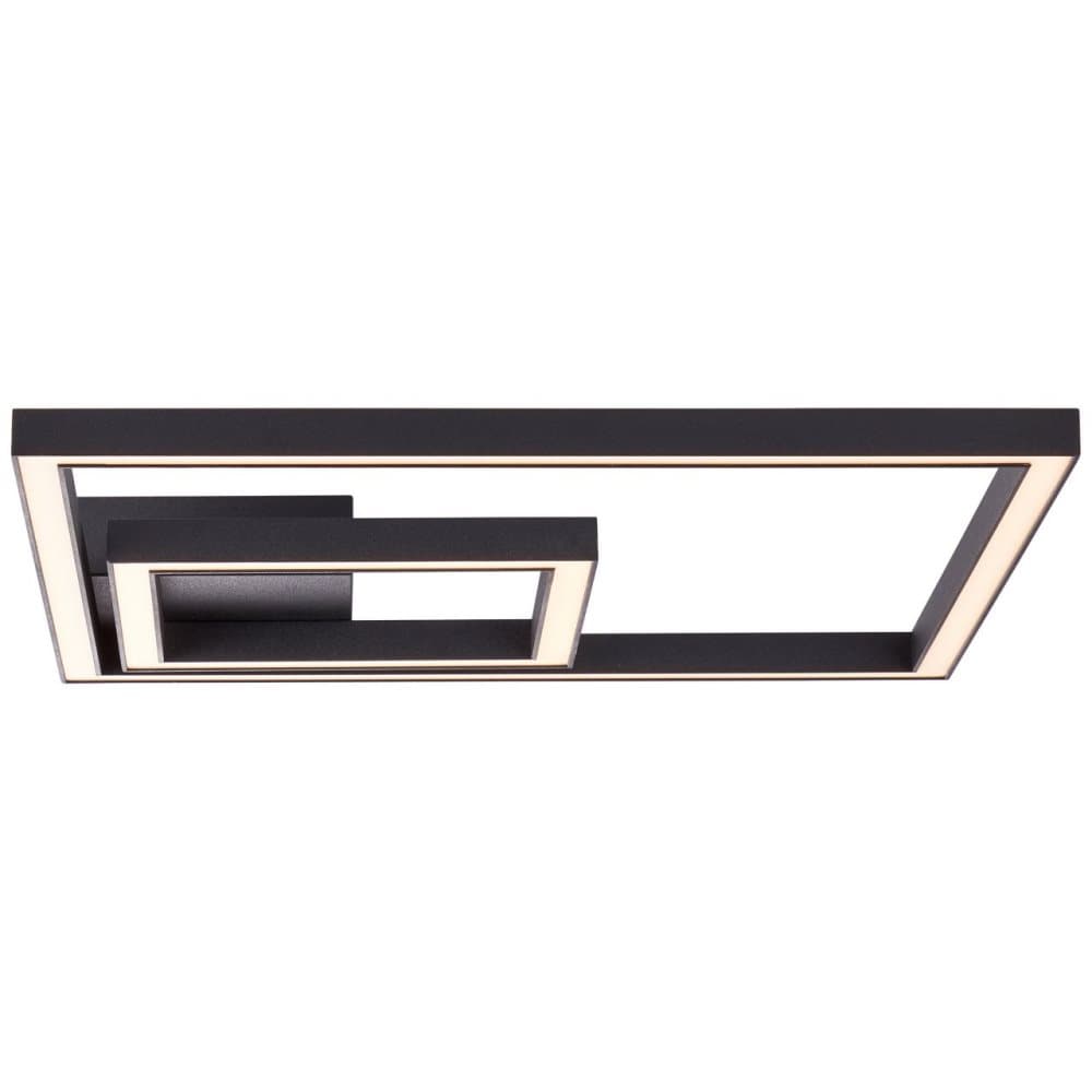 BRILLIANT lampa, Quon LED vägg- och taklampa 40x40cm svart, metall / plast, 1x 23W LED integrerad, (2300lm, 3000K), A