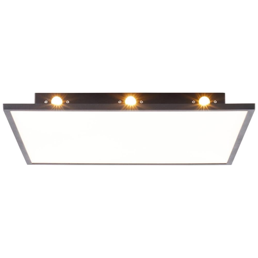 BRILLIANT lampa, Xception LED takpanel 35x35cm svart easyDim, metall / plast, 1x 36W LED integrerad, (4541lm, 3000K), A