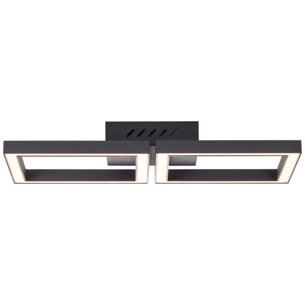 BRILLIANT lampa, Quon LED vägg- och taklampa 41x20cm svart, metall / plast, 1x 23W LED integrerad, (2300lm, 3000K), A