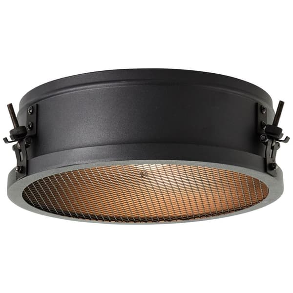 BRILLIANT lamppu, kattovalaisin Zois 30 cm musta korundi, metalli, 1x A60, E27, 28W, vakiolamput (ei sisälly), A ++