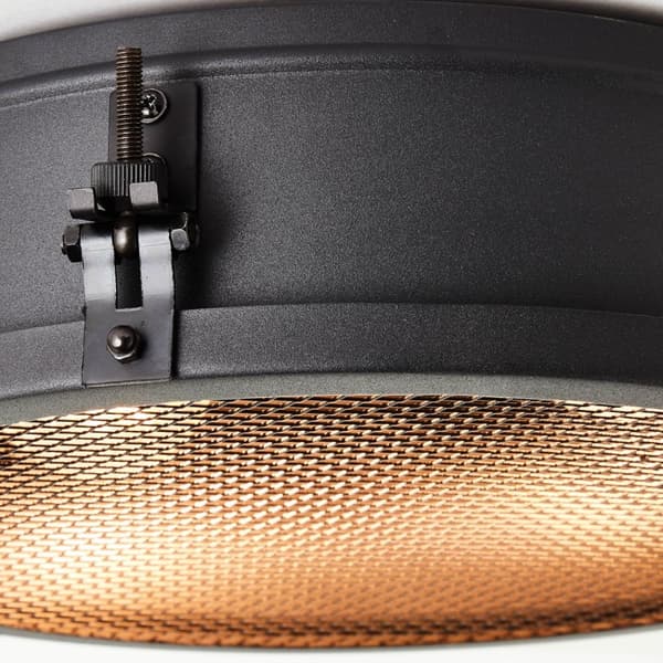 BRILLIANT lamppu, Zois kattovalaisin 34cm musta korundi, metalli, 2x A60, E27, 28W, normaalit lamput (ei sisälly), A ++
