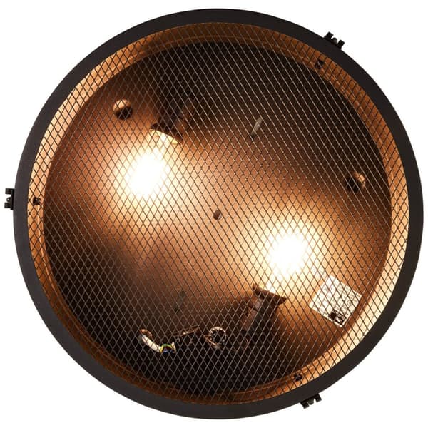 BRILLIANT lampe, Zois loftlampe 42cm sort korund, metal, 2x A60, E27, 28W, standard lamper (medfølger ikke), A++