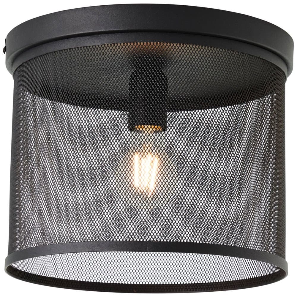 BRILLIANT lampa, Tonno taklampa 1-flamma svart korund, metall, 1x A60, E27, 52W, vanliga lampor (ingår ej), A ++