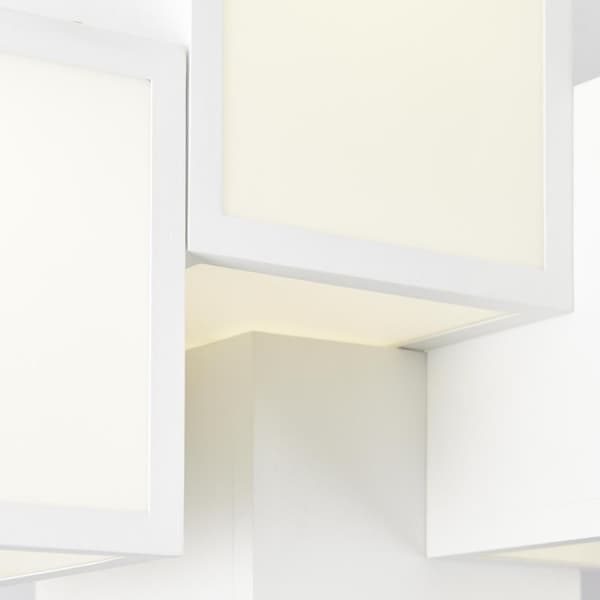 BRILLIANT lampe, Cubix LED loftslampe, 5-lampe hvid, metal/plastik, 1x 40W LED integreret, (4000lm, 3000K), A