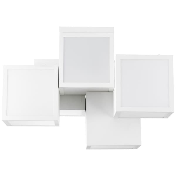 BRILLIANT lampe, Cubix LED loftslampe, 5-lampe hvid, metal/plastik, 1x 40W LED integreret, (4000lm, 3000K), A