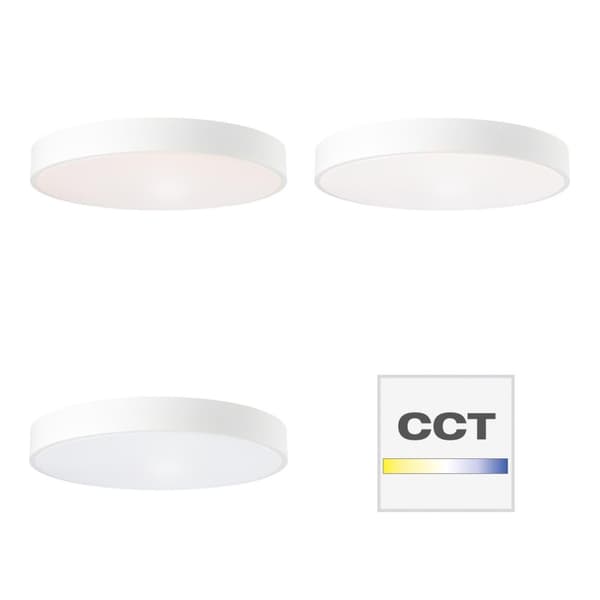 BRILLIANT lampa, smal LED-vägg- och taklampa 49cm sand / vit, metall / plast, 1x 60W LED integrerad, (4800lm, 3000-6000K), A,