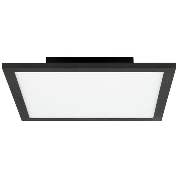 BRILLIANT lamppu, Buffin LED kattopaneeli 30x30cm hiekkamusta, metalli/muovi, 1x 18W LED integroitu, (2340lm, 4000K), A +