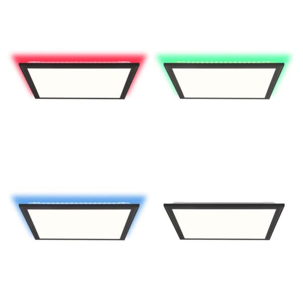 BRILLIANT lampa, Allie LED-takpanel 40x40cm sandsvart, metall / plast, 1x 25W LED integrerad, (2734lm, 2700-6500K), A +