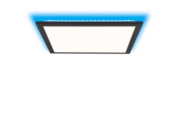 BRILLIANT lampe, Allie LED loftpanel 40x40cm sandsort, metal/plastik, 1x 25W LED integreret, (2734lm, 2700-6500K), A +