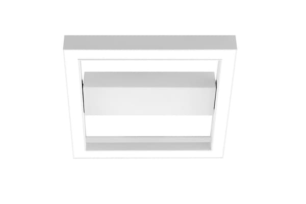 BRILLIANT lampe, Icarus LED væg- og loftlampe 30x30cm sand/hvid, metal/plastik, 1x 18W LED integreret, (1260lm, 2700-6200K), A,