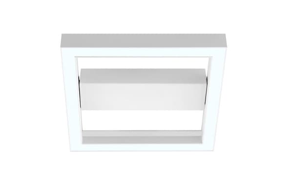 BRILLIANT lampe, Icarus LED væg- og loftlampe 30x30cm sand/hvid, metal/plastik, 1x 18W LED integreret, (1260lm, 2700-6200K), A,