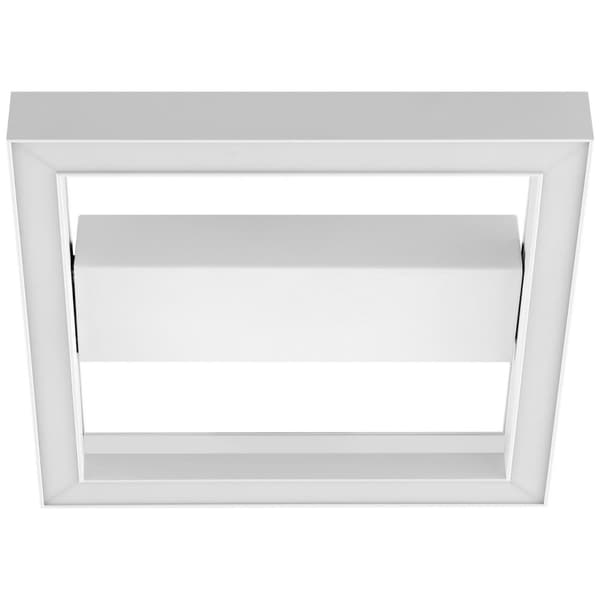 BRILLIANT lampe, Icarus LED væg- og loftlampe 30x30cm sand/hvid, metal/plastik, 1x 18W LED integreret, (1260lm, 2700-6200K), A,