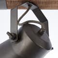 Miniatyrbillede 3 af 11: BRILLIANT lampe, Decca spotbar 2-flammet sort stål, 2x A60, E27, 10W, træ fra bæredygtigt skovbrug (FSC)