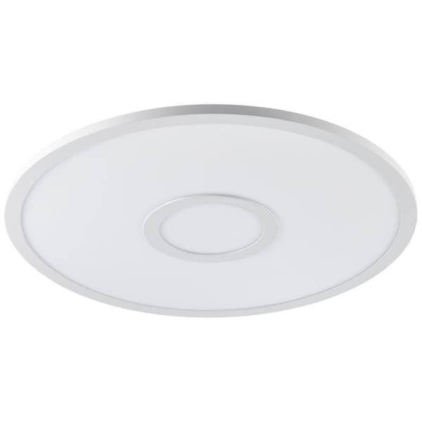 BRILLIANT lampe, Agneta LED loftpanel 60 cm hvid, 1x LED integreret, 37W LED integreret, (3800lm, 2700-6200K), RGB baggrundsbelysning til farverig acc
