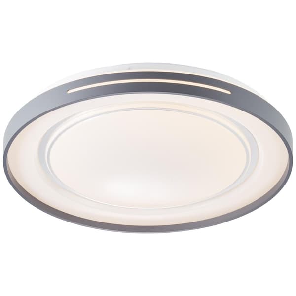 BRILLIANT lampe, Barty LED væg- og loftlampe 48cm hvid / mørkegrå, 1x LED integreret, 30W LED integreret, (2900lm, 3000-6500K), dæmpbar med fjernbetje