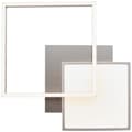 Pikkukuva 4 / 10: BRILLIANT lamppu, Zelia LED kattovalaisin 41x41cm nikkelilenodisoitu, 1x LED integroitu, 20W LED integroitu, (2000lm, 3000K), himmennettävissä 3 porta